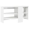 vidaXL EckTVSchrank Hochglanz Wei&szlig; 102 x 40,5 x 45 cm Holzwerkstoff