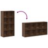 vidaXL B&uuml;cherregal/Sideboard Braun Eiche 66&times;30&times;130 cm Holzwerkstoff