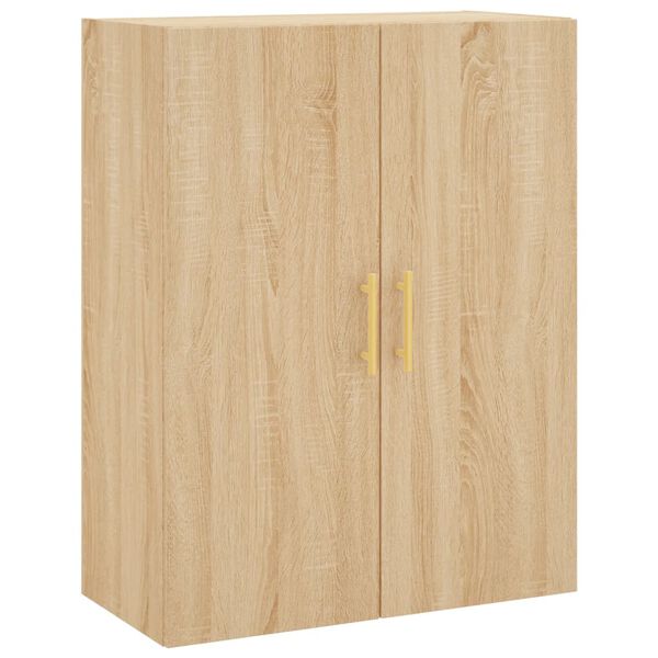 vidaXL Wandschrank Sonoma-Eiche 69,5x34x90 cm