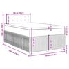 vidaXL Boxspringbett mit Matratze Blau 120x200 cm Samt
