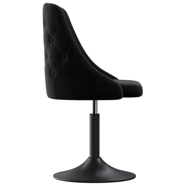 vidaXL Esszimmerst&uuml;hle 2 Stk. Schwarz Samt