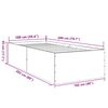 vidaXL Bettgestell Braun Eichen-Optik 100x200 cm Holzwerkstoff