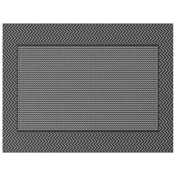 vidaXL Outdoor Teppich ARAKIL Schwarz und Grau 300 x 400 cm PP