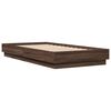 vidaXL Bettgestell ohne Matratze Braun Eiche 90x190 cm Holzwerkstoff