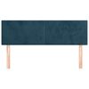 vidaXL Kopfteile Dunkelblau 144x5x78/88 cm Samt