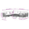 vidaXL 9-tlg. Garten-Lounge-Set mit Kissen Wei&szlig; Stahl