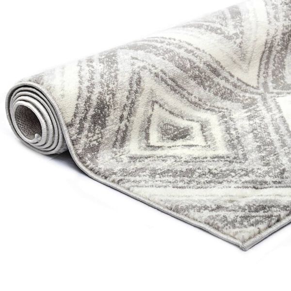 vidaXL Teppich Grau 160 x 230 cm PP