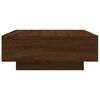vidaXL Couchtisch mit LED-Leuchten Braun Eichen-Optik 80x80x31 cm