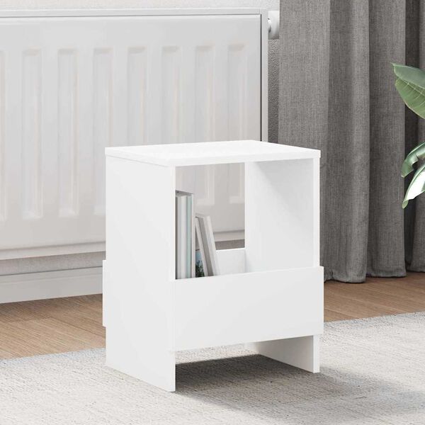 vidaXL Magazinregal Wei&szlig; 35 x 30 x 45 cm