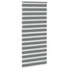 vidaXL Doppelrollo Dunkelgrau 100x230 cm Stoffbreite 95,9 cm Polyester