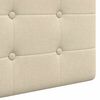 vidaXL H&auml;ngevorderseite Wandmontiert Creme 190 x 55 x 5 cm Stoff