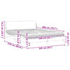 vidaXL Bett mit Matratze "Dover" Schwarz 160x200 cm Samt