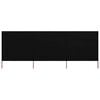 vidaXL 3-teiliges Windschutzgewebe 400 x 120 cm Schwarz