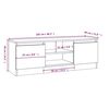 vidaXL TV-Schrank mit T&uuml;r Wei&szlig; 102x30x36 cm