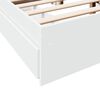 vidaXL Bettgestell mit Schubladen Wei&szlig; 140x200 cm Holzwerkstoff