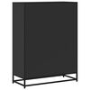 vidaXL B&uuml;cherregal Schwarz 80,5x35x107,5 cm Holzwerkstoff