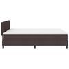 vidaXL Boxspringbett mit Matratze Dunkelbraun 140 x 200 cm Stoff