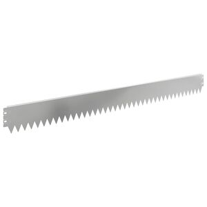 vidaXL Rasenkante 30 stk. 103 x 10 cm Stahl Silber