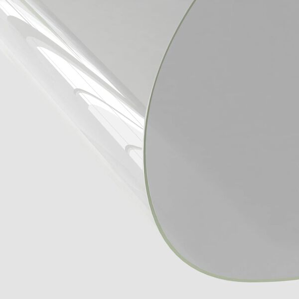 vidaXL Tischfolie Transparent &Oslash; 80 cm 2 mm PVC