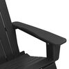 vidaXL Adirondack-Schaukelstuhl Schwarz 92 x 73,5 x 92 cm HDPE