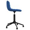vidaXL Esszimmerst&uuml;hle 4 Stk. Drehbar Blau Samt