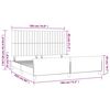 vidaXL Bettgestell mit Kopfteil Rosa 180x200 cm Samt