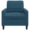 vidaXL Sessel Blau 60 cm Samt