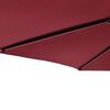 vidaXL Sonnenschirm mit Stahlmast Weinrot 225x225x212 cm