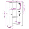 vidaXL Aktenschrank Sonoma-Eiche 60x32x115 cm Holzwerkstoff