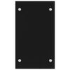 vidaXL Brennholzregal Schwarz 40 x 35 x 60 cm Glas