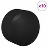 vidaXL Tischfu&szlig;ball Tisch Endkappen 10 pcs Schwarz 1,5 x 1,5 x 1 cm PP