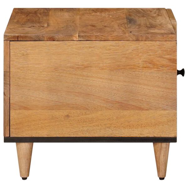 vidaXL Couchtisch Natur 80 x 50 x 40 cm Massivholz Mango