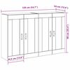 vidaXL Wandschr&auml;nke 2 pcs Schwarz Eichen-Optik 69,5 x 34 x 90 cm