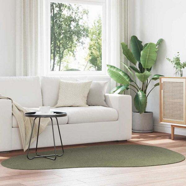 vidaXL Bereichsteppiche HUARTE Waldgr&uuml;n 140 x 200 cm Polyester