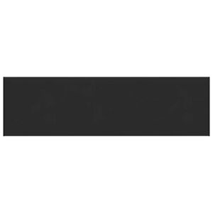 vidaXL Fensterbank Schwarz mit Holzmaserung 120 x 40 x 4,5 cm PVC