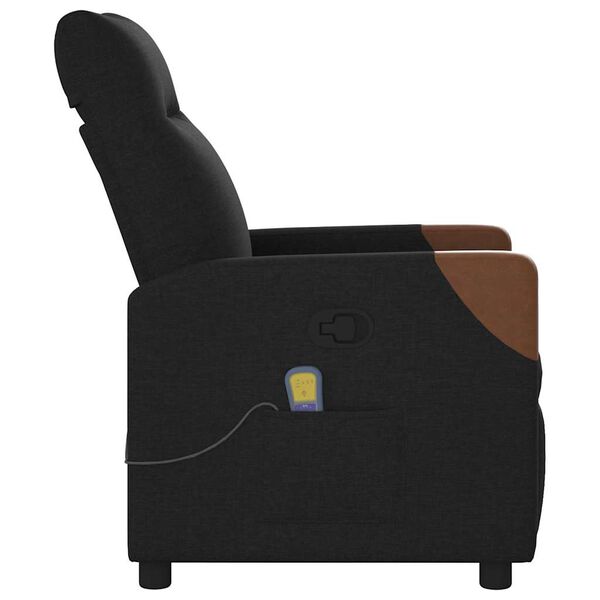 vidaXL Massagesessel Schwarz Stoff