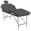 vidaXL Massagetisch mit 4 Zonen Aluminiumrahmen Anthrazit 186&times;68 cm