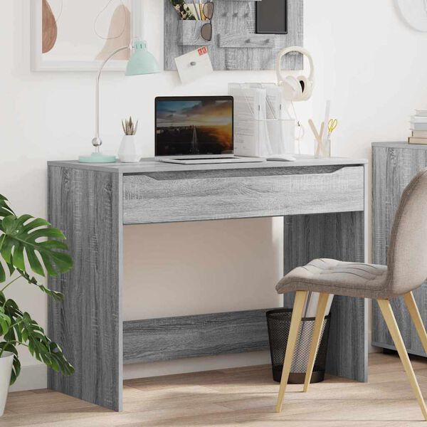 vidaXL Schreibtisch Graues Sonoma 100 x 50 x 78 cm Holzwerkstoff