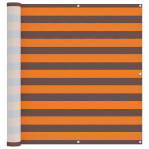 vidaXL Balkonsichtschutz Orange und Braun 120 x 200 cm