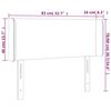 vidaXL Kopfteil mit Ohren Dunkelgr&uuml;n 83x16x78/88 cm Samt