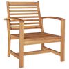 vidaXL Gartensofa-set 5 pcs Natur Massivholz Teak