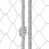 vidaXL Hundek&auml;fig Silber 600 x 200 x 200 cm Verzinkter Stahl
