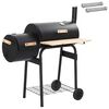 vidaXL Outdoor Grill 104 x 58 x 114 cm Stahl Schwarz