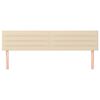 vidaXL Kopfteile 2 Stk. Creme 80x5x78/88 cm Stoff