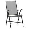 vidaXL Garten Essgruppe 9 pcs Anthrazit Pulverbeschichteter Stahl