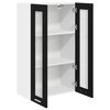 vidaXL H&auml;ngeschrank mit T&uuml;r Riga Schwarz Eichen-Optik 60 x 31 x 100 cm