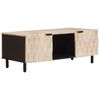 vidaXL Couchtisch Wei&szlig; 100 x 54 x 40 cm Massivholz Mango