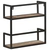 vidaXL Wandregal 60x20x60 cm Altholz Massiv