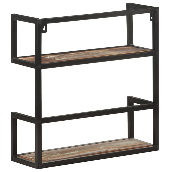 vidaXL Wandregal 60x20x60 cm Altholz Massiv