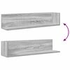 vidaXL Wandregale 2 Stk. Grau Sonoma 75x16,5x16,5 cm Holzwerkstoff